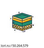 Holy Kaaba icon design vector . Стоковая иллюстрация, агентство Ingram Publishing / Фотобанк Лори
