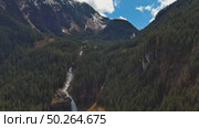 Krimml Waterfalls in Austrian Alps. Стоковое видео, видеограф Михаил Коханчиков / Фотобанк Лори