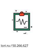 ECG report icon design vector . Стоковая иллюстрация, агентство Ingram Publishing / Фотобанк Лори