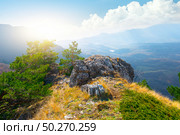 Mountains in the valley of ghosts. Crimea. Стоковое фото, агентство Ingram Publishing / Фотобанк Лори