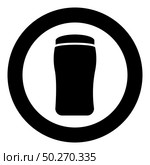 Antiperspirant dry Deodorant Cosmetic product icon in circle round black color vector illustration flat style simple image. Antiperspirant dry Deodorant Cosmetic product icon in circle round black color vector illustration flat style image. Стоковая иллюстрация, агентство Ingram Publishing / Фотобанк Лори