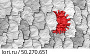 Deadly virus health risk and coronavirus public disease and flu outbreak or coronaviruses influenza background as dangerous viral strain as a pandemic medical concept with dangerous cells with 3D illustration elements. Стоковое фото, агентство Ingram Publishing / Фотобанк Лори