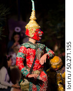 Thai Cultural Show Hanuman "Khon-Thai classical masked ballet , Thailand. Ramayana Story" Стоковое фото, агентство Ingram Publishing / Фотобанк Лори
