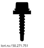 Metal roof screw Mounting profiled corrugated sheeting icon black color vector illustration flat style simple image. Metal roof screw Mounting profiled corrugated sheeting icon black color vector illustration flat style image. Стоковая иллюстрация, агентство Ingram Publishing / Фотобанк Лори