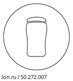 Antiperspirant dry Deodorant Cosmetic product icon in circle round outline black color vector illustration flat style simple image. Antiperspirant dry Deodorant Cosmetic product icon in circle round outline black color vector illustration flat style image. Стоковая иллюстрация, агентство Ingram Publishing / Фотобанк Лори