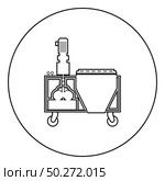 Plaster station Wall decoration machine Solution mixing icon in circle round outline black color vector illustration flat style simple image. Plaster station Wall decoration machine Solution mixing icon in circle round outline black color vector illustration flat style image. Стоковая иллюстрация, агентство Ingram Publishing / Фотобанк Лори