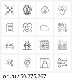 16 Universal Icons Pixel Perfect Symbols of data privacy, round, test, circles, storage Vector Illustration. Стоковая иллюстрация, агентство Ingram Publishing / Фотобанк Лори