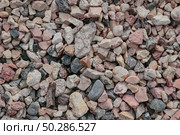 Close-up of crushed gravel as background or texture. Стоковое фото, фотограф Марина Демидюк / Фотобанк Лори