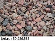 Close-up of crushed gravel as background or texture. Стоковое фото, фотограф Марина Демидюк / Фотобанк Лори