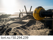 Sediment transposition intervention to the Atlantic Ocean to optimize the hydrodynamic balance in Ovar, Portugal. Стоковое фото, агентство Ingram Publishing / Фотобанк Лори