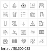 25 Editable Vector Line Icons and Modern Symbols of shop, Olympics, tea cup, fencing, page Vector Illustration. Стоковая иллюстрация, агентство Ingram Publishing / Фотобанк Лори