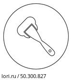 Construction spatula spreading mortar Working tools Manufacturing equipment Plasterer Stucco putty icon in circle round outline black color vector illustration flat style simple image. Construction spatula spreading mortar Working tools Manufacturing equipment Plasterer Stucco putty icon in circle round outline black color vector illustration flat style image. Стоковая иллюстрация, агентство Ingram Publishing / Фотобанк Лори