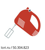 Kitchen Hand Mixer Icon. Flat Color Design. Vector Illustration. Стоковая иллюстрация, агентство Ingram Publishing / Фотобанк Лори