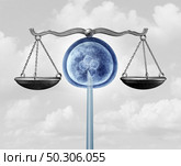 Fertility law and assisted reproductive technologies legal issues as surrogate rights and IVF legislation as a 3D render. Стоковое фото, агентство Ingram Publishing / Фотобанк Лори