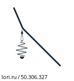 Icon Of Fishing Feeder Net. Flat Color Design. Vector Illustration. Стоковая иллюстрация, агентство Ingram Publishing / Фотобанк Лори
