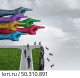 Outrage mob and cancel culture symbol or cultural cancellation and social media censorship as canceling or restricting opinions that are offensive to the public with 3D illustration elements. Стоковое фото, агентство Ingram Publishing / Фотобанк Лори