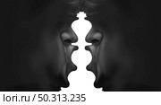 Leadership confrontation with two businessmen and leader challenge as two opposing competitors or leaders fighting together as a chess king piece as a business strategy concept in a 3D illustration style. Стоковое фото, агентство Ingram Publishing / Фотобанк Лори