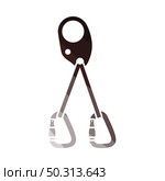 Alpinist Self Rescue System Icon. Flat Color Ladder Design. Vector Illustration. Стоковая иллюстрация, агентство Ingram Publishing / Фотобанк Лори
