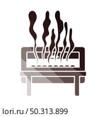 Chafing Dish Icon. Flat Color Ladder Design. Vector Illustration. Стоковая иллюстрация, агентство Ingram Publishing / Фотобанк Лори