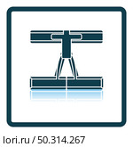 Alpinist Belay Belt Icon. Square Shadow Reflection Design. Vector Illustration. Стоковая иллюстрация, агентство Ingram Publishing / Фотобанк Лори