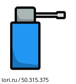 Inhalator Icon. Editable Thick Outline With Color Fill Design. Vector Illustration. Стоковая иллюстрация, агентство Ingram Publishing / Фотобанк Лори