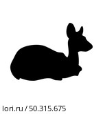 Antelope silhouette. Smooth and clean lines. High detailed Antelope silhouette. Vector Illustration.. deer and goats silhouettes set. Стоковая иллюстрация, агентство Ingram Publishing / Фотобанк Лори