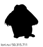 Gibbon ape silhouette. Smooth and clean lines. High detailed gibbon monkey silhouette. Vector Illustration.. apes silhouettes set. Стоковая иллюстрация, агентство Ingram Publishing / Фотобанк Лори