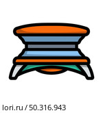 Icon Of Solarium. Editable Bold Outline With Color Fill Design. Vector Illustration. Стоковая иллюстрация, агентство Ingram Publishing / Фотобанк Лори