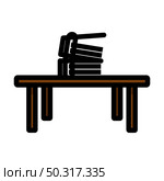 Office Low Table Icon. Editable Bold Outline With Color Fill Design. Vector Illustration. Стоковая иллюстрация, агентство Ingram Publishing / Фотобанк Лори