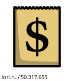 Dollar Calendar Icon. Editable Bold Outline With Color Fill Design. Vector Illustration. Стоковая иллюстрация, агентство Ingram Publishing / Фотобанк Лори