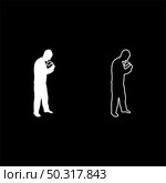 Angry man with belt in hand for punishment warns Violence in family concept Abuse idea Domestic trouble Fury male threatening victim Social problem Husband father emotionally aggression against human Bullying silhouette white color vector illustration solid outline style simple image. Angry man with belt in hand for punishment warns Violence in family concept Abuse idea Domestic trouble Fury male threatening victim Social problem Husband father emotionally aggression against human Bullying silhouette white color vector illustration solid outline style image. Стоковая иллюстрация, агентство Ingram Publishing / Фотобанк Лори