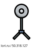 Icon Of Beauty Dish Flash. Editable Bold Outline With Color Fill Design. Vector Illustration. Стоковая иллюстрация, агентство Ingram Publishing / Фотобанк Лори