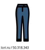 Business Woman Trousers Icon. Editable Bold Outline With Color Fill Design. Vector Illustration. Стоковая иллюстрация, агентство Ingram Publishing / Фотобанк Лори