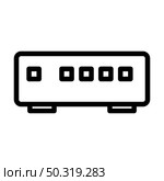Ethernet Switch Icon. Editable Bold Outline Design. Vector Illustration. Стоковая иллюстрация, агентство Ingram Publishing / Фотобанк Лори