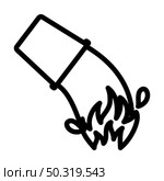 Fire Bucket Icon. Bold outline design with editable stroke width. Vector Illustration. Стоковая иллюстрация, агентство Ingram Publishing / Фотобанк Лори