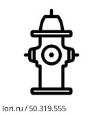Fire Hydrant Icon. Bold outline design with editable stroke width. Vector Illustration. Стоковая иллюстрация, агентство Ingram Publishing / Фотобанк Лори