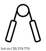 Icon Of Hands Expander. Bold outline design with editable stroke width. Vector Illustration. Стоковая иллюстрация, агентство Ingram Publishing / Фотобанк Лори