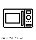 Micro Wave Oven Icon. Bold outline design with editable stroke width. Vector Illustration. Стоковая иллюстрация, агентство Ingram Publishing / Фотобанк Лори