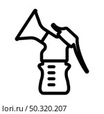 Breast Pump Icon. Bold outline design with editable stroke width. Vector Illustration. Стоковая иллюстрация, агентство Ingram Publishing / Фотобанк Лори