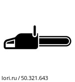 Chainsaw Petrol chain saw Lumberjack tool icon black color vector illustration flat style simple image. Chainsaw Petrol chain saw Lumberjack tool icon black color vector illustration flat style image. Стоковая иллюстрация, агентство Ingram Publishing / Фотобанк Лори