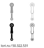 Shock absorber Suspension set icon grey black color vector illustration flat style simple image. Shock absorber Suspension set icon grey black color vector illustration flat style image. Стоковая иллюстрация, агентство Ingram Publishing / Фотобанк Лори