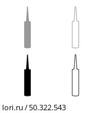 Sealant Silicone Polyurethane foam set icon grey black color vector illustration flat style simple image. Sealant Silicone Polyurethane foam set icon grey black color vector illustration flat style image. Стоковая иллюстрация, агентство Ingram Publishing / Фотобанк Лори