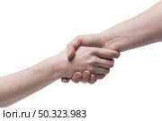 crop hands grasping white. Стоковое фото, агентство Ingram Publishing / Фотобанк Лори