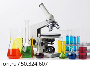 front view science elements with chemicals composition. Стоковое фото, агентство Ingram Publishing / Фотобанк Лори