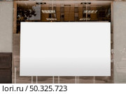 white blank billboard advertisement transparent glass. Resolution and high quality beautiful photo. white blank billboard advertisement transparent glass. High quality and resolution beautiful photo concept. Стоковое фото, агентство Ingram Publishing / Фотобанк Лори