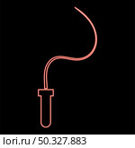 Neon whip red color vector illustration flat style light image. Neon whip red color vector illustration flat style image. Стоковая иллюстрация, агентство Ingram Publishing / Фотобанк Лори