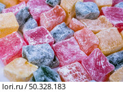 colorful fresh traditional turkish delight soft lukum. High resolution photo. colorful fresh traditional turkish delight soft lukum. Стоковое фото, агентство Ingram Publishing / Фотобанк Лори