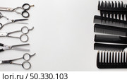 set combs scissors. High resolution photo. set combs scissors. High quality photo. Стоковое фото, агентство Ingram Publishing / Фотобанк Лори