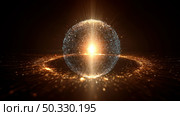Virtual assistant represented as a glowing orb of data. dot home assistant smarthome speaker. Intelligent home assistant hub, glowing touch interface, minimal style. Стоковое AI-изображение, AI-художник ALLA YURTAYEVA / Фотобанк Лори