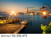 Sunset over San Marco square in Venice, Italy. Стоковое фото, агентство Ingram Publishing / Фотобанк Лори